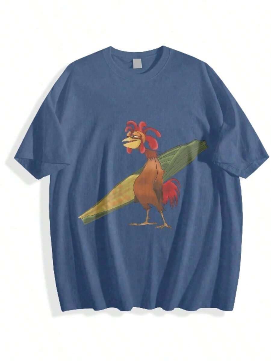 Chicken Joe Shirt, Beach Surf Unisex T-Shirt Back Printed Cotton Casual Classic, Gift For Her, Gift For Him, Gift For Friend Menswear Top